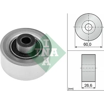 Vratná/vodicí kladka, klínový žebrový řemen INA 532 0311 10
