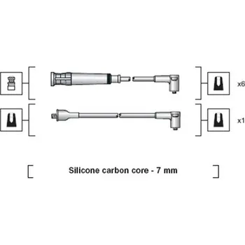 Zapalovací kabel Sada kabelů pro zapalování MAGNETI MARELLI 941318111044