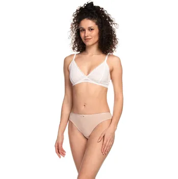 Dámské spodní prádlo Dámské kalhotky MINI BIKINI L-1477MB ECRU-BEIGE L