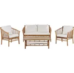 Beliani Maggiore světlé dřevo/bílá