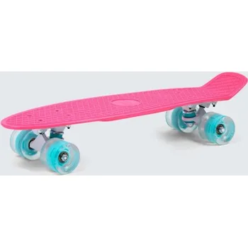 Pennyboard Penny board SMJ Sport BS-2206PL Pink se svítícími LED kolečky