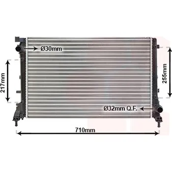 Auto-moto Chladič, chlazení motoru VAN WEZEL 17002390