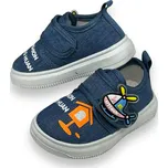 Baby Chlapecké modré tenisky na suchý zip 11 Barva: Modrá, Velikost: 22