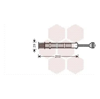 Sušič klimatizace Sušárna, klimatizace VAN WEZEL 1700D282