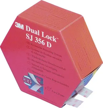 Lepicí páska 3M Dual Lock SJ 356D páska se suchým zipem 25 mm x 5 m transparentní