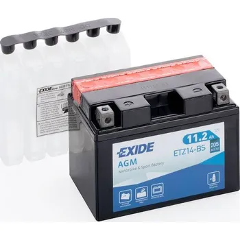 Auto-moto Motobaterie EXIDE Maintenance Free 12V 11,2Ah 205A YTZ14-BS