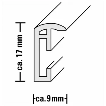 Rám na obraz Rámeček plastový Hama Madrid 20x30, vínový