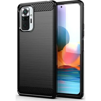 Pouzdro na mobilní telefon Forcell Carbon Case pro Xiaomi Redmi Note 10 5G/Poco M3 Pro/Poco M3 Pro 5G černé