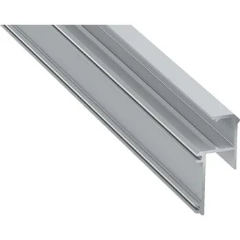 LED lišta Hliníkový nasvětlovací profil IPA12 pro led pásky, včetně ledového difuzoru (nasvětlovací profil pro sádrokartonové stropy)