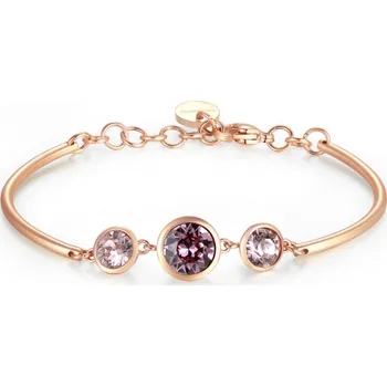 Náramek BROSWAY náramek Trinity rose crystals BWBHK347