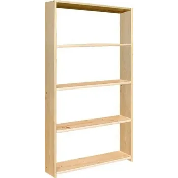 regál dřevěný regál z masivního dřeva borovice Regál 6 hloubka 30 cm jandr