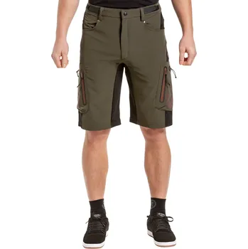 Meatfly Pánské cyklokraťasy Meatfly Duke - Olive XXL