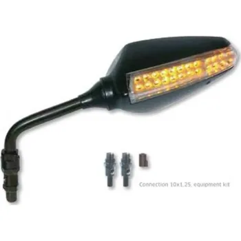 Osvětlení pro motocykl FAR univerzální pravé zrcátko s blinkry LED barva černá (sada pro FAR 6885) (FAR univerzální pravé zrcátko s blinkry LED barva černá (sada pro FAR 6885))