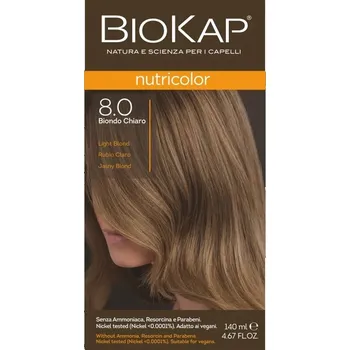 Barva na vlasy BIOKAP Nutricolor Barva na vlasy Světlý blond 8.0