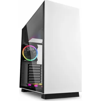 PC skříň PURE STEEL White RGB, Tower-Gehäuse