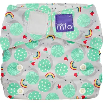 Plenkové kalhoty Bambino Mio Bambino Mio Miosolo látková plenka all in one Snail Surprise" "Barva:vzorované|Druh:látkové|Typ:vše v jednom|Zapínání:na suchý zip|