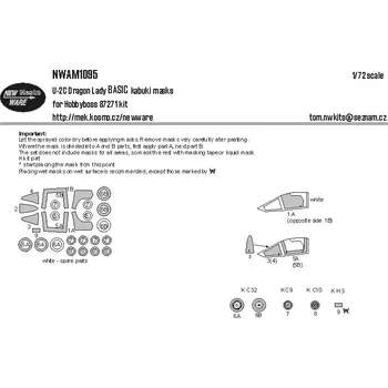 Plastikový model 1/72 Mask U-2C Dragon Lady BASIC (HOBBYB 87271)