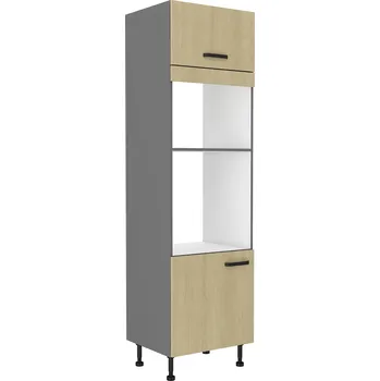 Kuchyňská linka Vysoká skříňka pro vestavnou a mikrovlnou troubu Scandi 60 DPM-215 2F