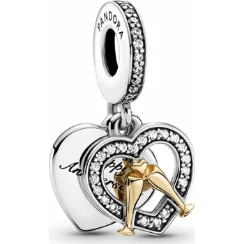 Dětské navlékací korálky PANDORA korálek Dvoubarevné všechno nejlepší k výročí 799322C01