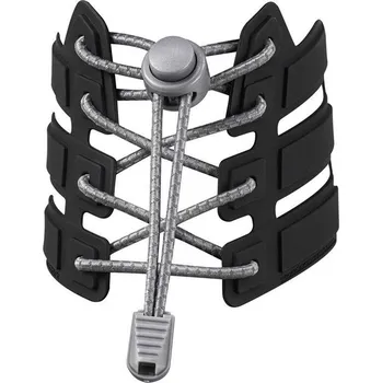 Reflexní elastické tkaničky - tmavě šedé