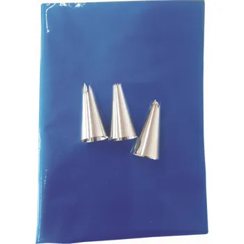 Sáček PE cukrářský 45 cm 3 ks+zdobítka 3 ks