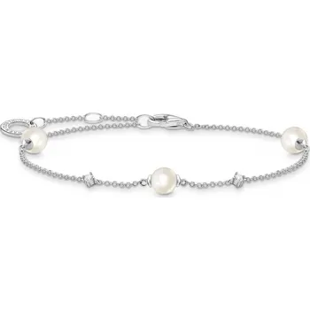 Náramek THOMAS SABO náramek Pearl with white stones silver A2038-167-14-L19V