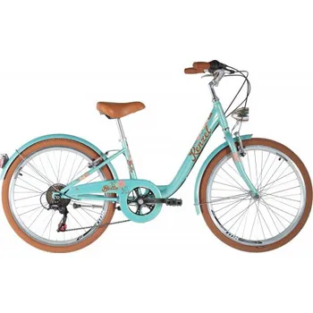 Dětské kolo Kenzel Dětské jízdní kolo Bella 24 Royal 6spd 2025 tyrkysovo-hnědé