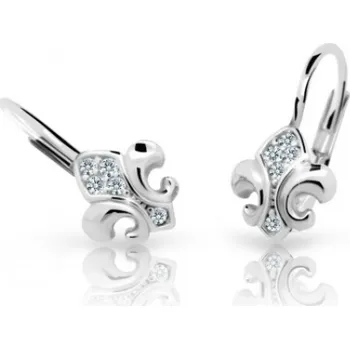 Náušnice CUTIE zlaté náušnice lilie C2219 CUC2219-55-10-X-2