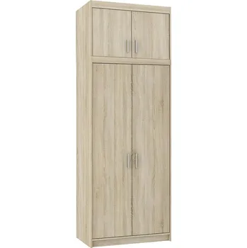 Šatní skříň Šatní skříň ELENA 2D + nástavec | 89,7 cm | dub sonoma
