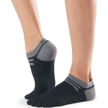 Pánské ponožky MEDIUMWEIGHT NO SHOW sportovní prstové ponožky ToeSox černá M