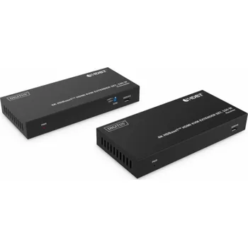 KVM přepínač DIGITUS DS-55522 HDBaseT KVM Extender Set, 150 m 4K/60Hz, USB 1.1, PoC, IR, černý