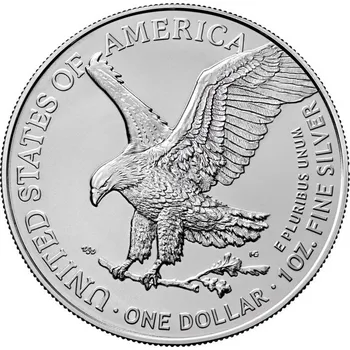 United States Mint American Eagle stříbrná mince 1oz 2021 typ 2
