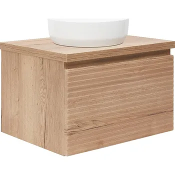 Koupelnový nábytek Koupelnová skříňka pod umyvadlo Naturel Savona 78x43x44,8 cm dub halifax mat SAVONA80DHD