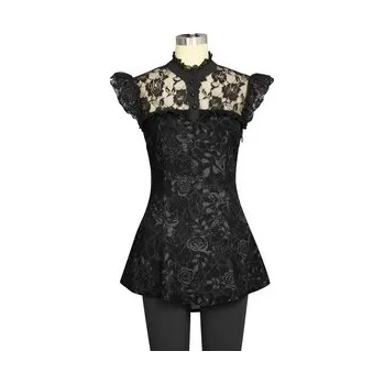 Gotický top dámský Black Roses
