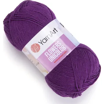Příze Yarnart Flowers Unicolor 749 fialová (200m/50g)