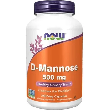 Now Foods D-Mannose 500 mg, 240 cps.