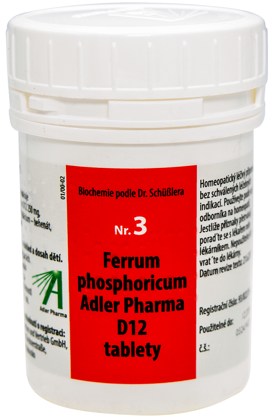 Adler Pharma Nr.3 Ferrum phosphoricum D12 400 tbl. od 319 Kč Zbozi.cz