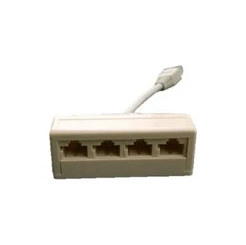 Konektor DATACOM Rozčtyřka UTP Cat3 4xRJ45 8p2c female,1xRJ45 male