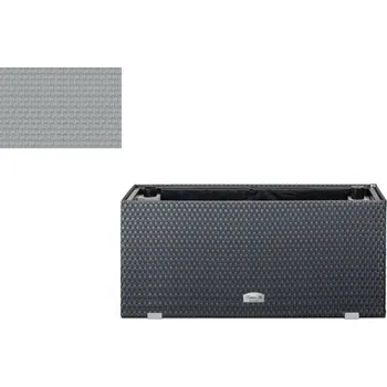 Truhlík Samozavlažovací ratanový truhlík RattanArt 95x30x43 RD17 světle šedá