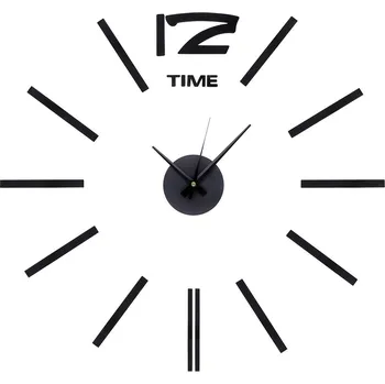 Hodiny MPM Černé nalepovací nástěnné hodiny MPM E01.3510.90
