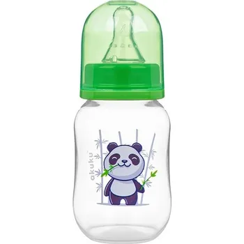 Kojenecká láhev Kojenecká lahev plastová 125ml - PANDA zelená - Akuku