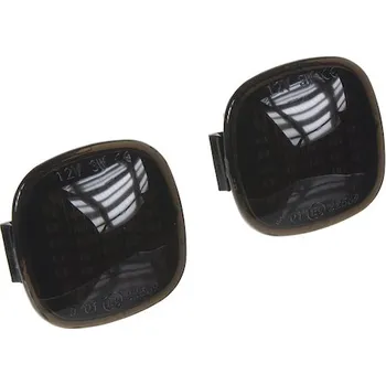 Přídavný světlomet LED dynamické blinkry Škoda, Audi, Seat oranžové kouřové - STM 96SK01S