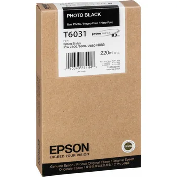 Tiskárna Epson Tintenpatrone photo schwarz T 603 220 ml T 6031