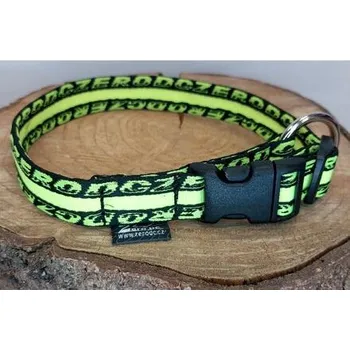 Obojek jednobarevný bezpečnostní kroužek Royal neonově zelený varianta GIGANT