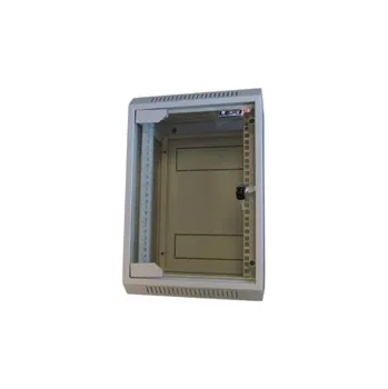 Rozvaděč LEXI-Net 10" nástěnný rozvaděč 9U 310x260, skleněné dveře, svařovaný, šedý