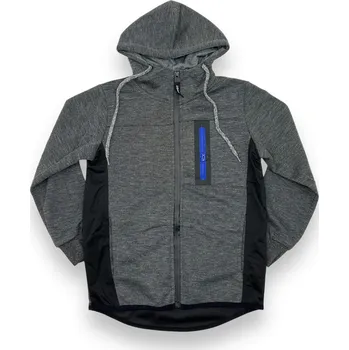 Chlapecká mikina ABsport Chlapecká šedá rozepínací mikina Barva: Šedá, Velikost: 152