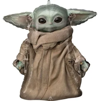 Karnevalový kostým Fóliový balónek - Baby Yoda, 66 cm
