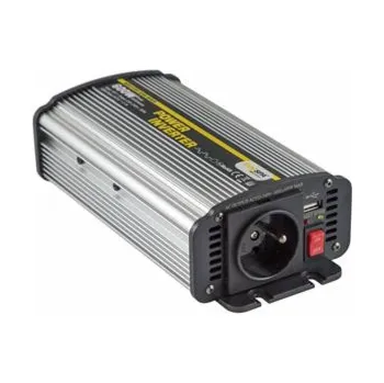 Měnič napětí Napěťový měnič Carspa CAR600U-122 12V/230V+USB 600W, modifikovaná sinus (náhrada za CAR500-12)