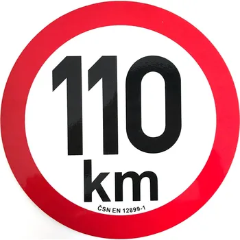 Přívěs Omezení rychlosti 110 km retroreflexní pr. 200 mm