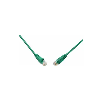 Síťový kabel SOLARIX patch kabel CAT5E UTP PVC 3m zelený snag-proof